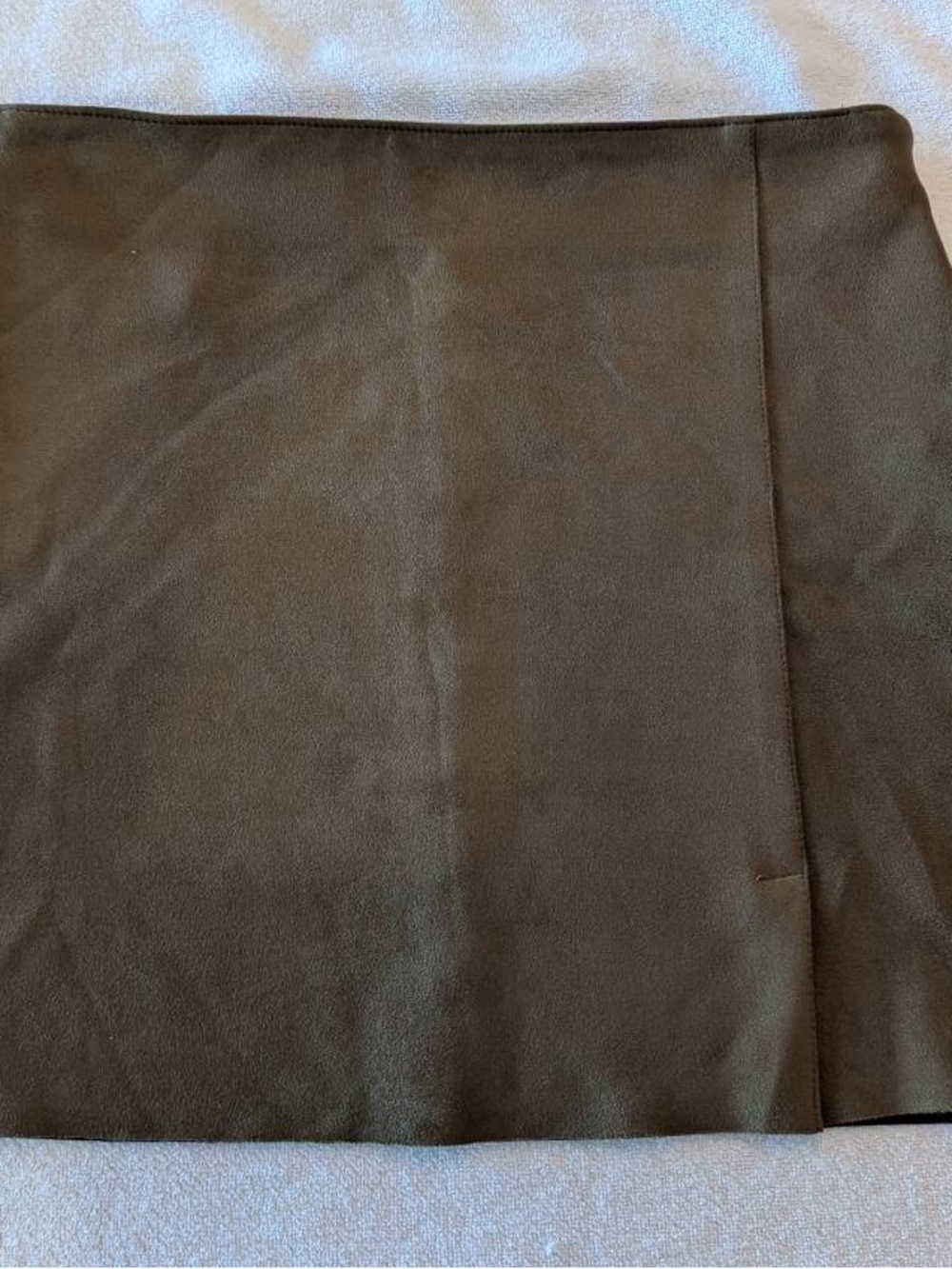 Primark Tan/Brown/Green Faux-Suede Mini Skirt